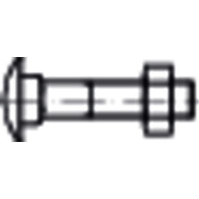 E-NORMpro - Flachrundschraube mit Vierkantansatz DIN 603 MU Stahl galv.verz. M12x 50