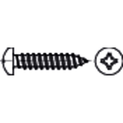 E-NORMpro - Linsen-Blechschraube DIN 7981-C-H Stahl galZn 2,9x 19 KP