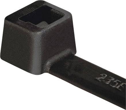 HellermannTyton 111-12830 T120S-PA66W-BK Kabelbinder Schwarz UV-stabilisiert 50 St.