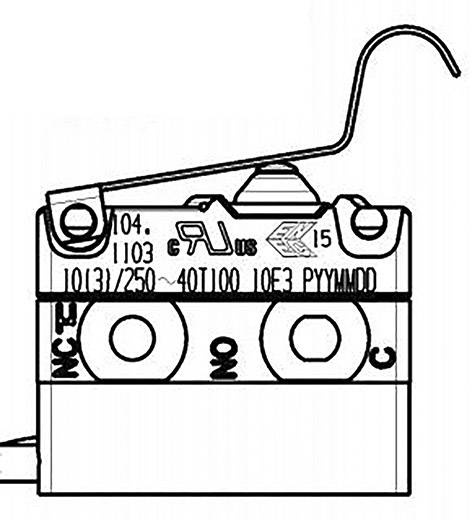 Marquardt 1048.6113 Schnappschalter 1048.6113 250 V/AC 10 A 1 x Ein/(Ein) IP67 tastend/tastend 1 St.