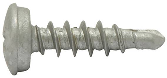 SWG 211652525 Nummernschild-Schrauben 5 mm 25 mm Kreuzschlitz Phillips Stahl verzinkt 100 St.