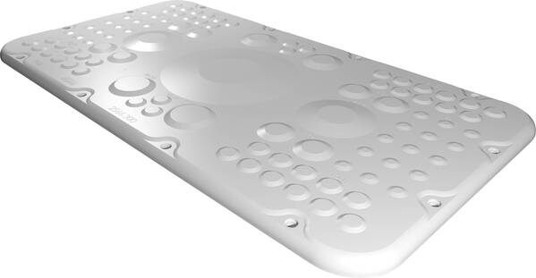 Rittal AX 2566.300 Flanschplatte (L x B) 221 mm x 401 mm Kunststoff Grau 1 St.