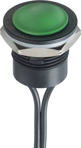APEM IAR3F1300 IA Series Drucktaster 24 V/DC 2 A 1 x Aus/(Ein) tastend (Ø x H) 16 mm x 20 mm IP67 1 St.