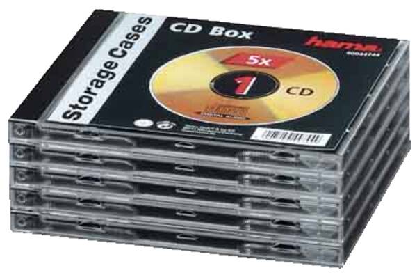 44744 CD-BOX 5 St - Transparent