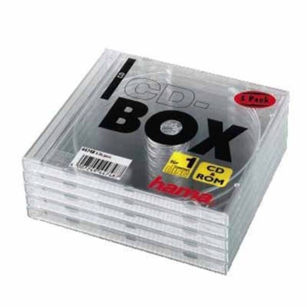 44748 CD-BOX 5 St - Transparent