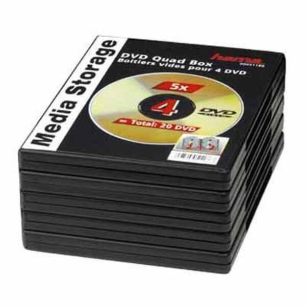 51186 DVD Quad Box 5 St - Schwarz