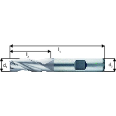 forum® - 3-Schneiden-Fräser DIN 844K HSSE ø12,00mm