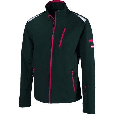 FORTIS AS - Softshell-Jacke 24, schwarz/rot, Größe XXXL
