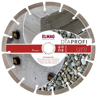 ELMAG - DiaProfi-Diamantscheibe UNI Ø350mm, Bohrung 30mm