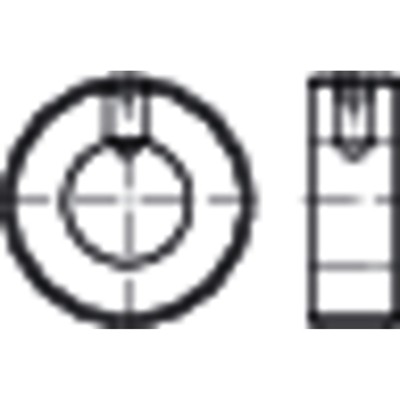 NOBRAND - Stellringe m.Gewindestift-leichte Reihe, DIN 705 Edelstahl A1/1.4305 14x 25x 12