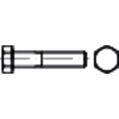NOBRAND - Sechskantschraube mit Schaft Feingewinde DIN 960 Stahl 10.9 galZn M14x1,5 x 80