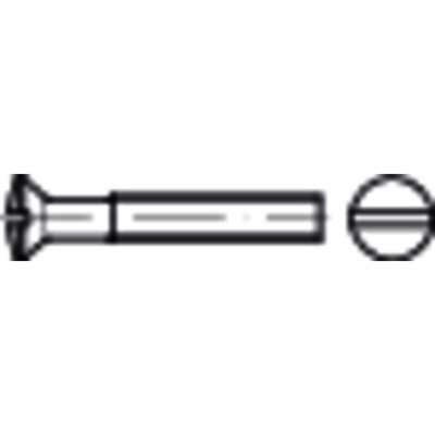 NOBRAND - Linsensenkschraube mit Schlitz ISO 2010 Edelstahl A2 M6 x105mm