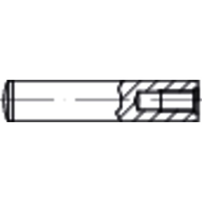 NOBRAND - Zylinderstift mit Innengewinde DIN 7979 Form D Stahl gehärtet blank ø10 x 90mm