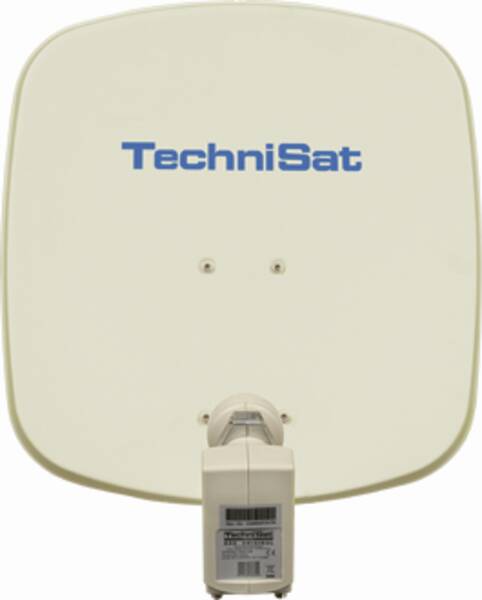 DigiDish 45 + Twin LNB inkl. Anrohrfitting - Beige