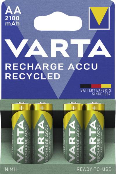 RECHARGE ACCU Recycled AA 2100mAh Blister 4