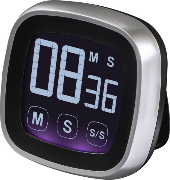 95321 Küchentimer Touch - Schwarz-Silber