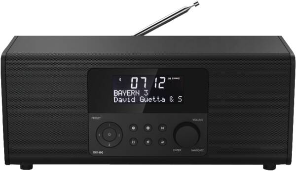 54872 DIGITALRADIO DR1400 - Schwarz
