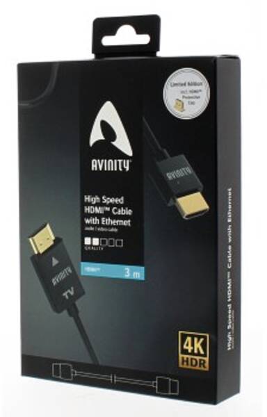 127084 ACL2 HDMI KABEL SLIM 3,0M - Schwarz