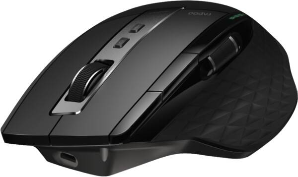 Kabellose Multi-Mode Laser-Maus MT750S - Schwarz