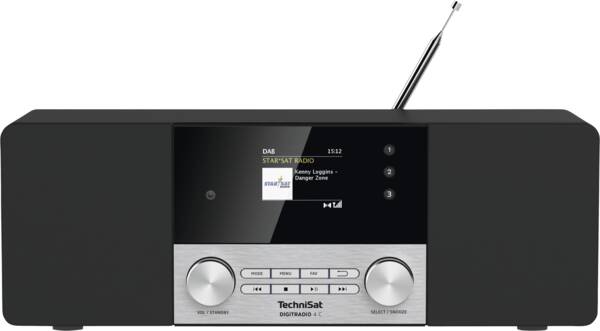 DIGITRADIO 4 C - Schwarz-Silber