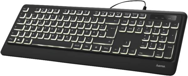 182671 Beleuchtete Tastatur KC-550, kabelgebunden - Schwarz
