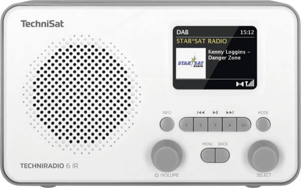 TECHNIRADIO 6 IR - Weiss-Grau