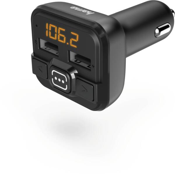 14163 FM-Transmitter mit AUX-IN + USB-IN - Schwarz