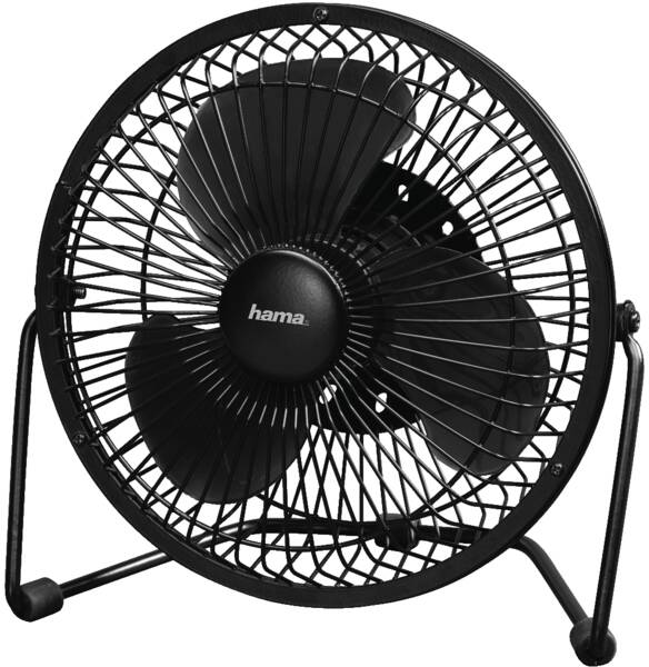 12364 USB-Tischventilator, 20 cm (8) - Schwarz