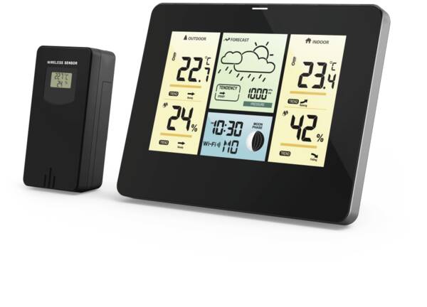 176596 Wifi-Wetterstation - Schwarz