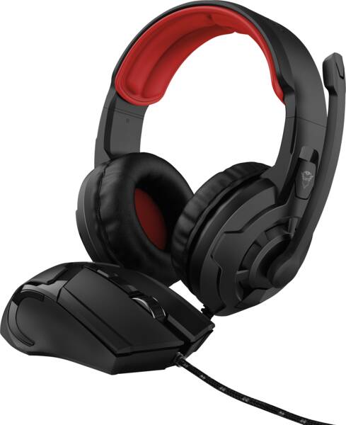 GXT 785 RAVIUS 2-IN-1-GAMING-SET MIT HEADSET UND MAUS - Schwarz