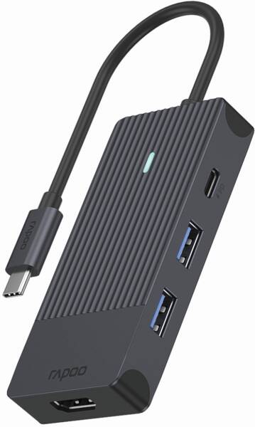 4-in-1 USB-C Multiport Adapter - Grau
