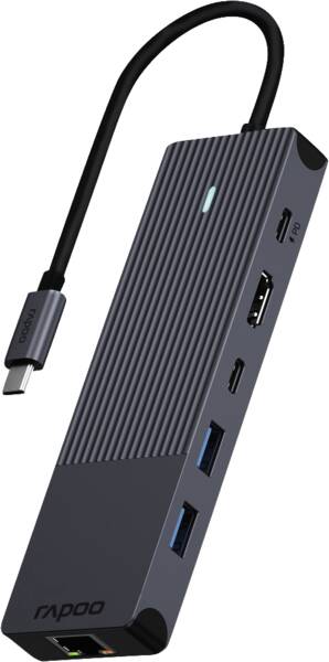 6-in-1 USB-C Multiport Adapter - Grau