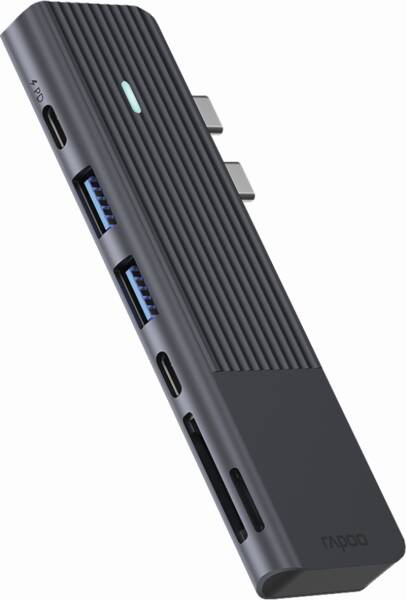 7-in-2 USB-C Multiport Adapter - Grau