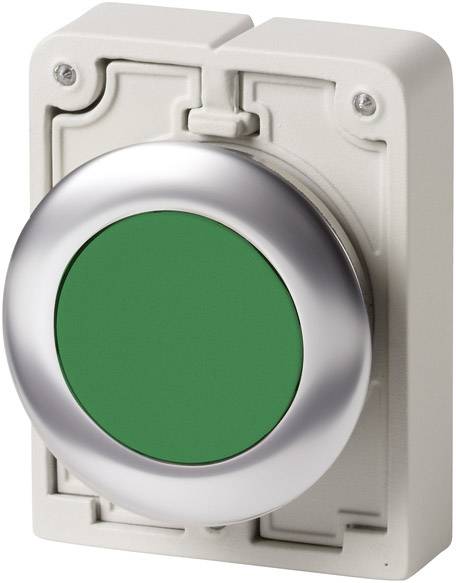 Eaton 182919 M30C-FD-G Drucktaster flach, rund, verchromt Grün 1 St.