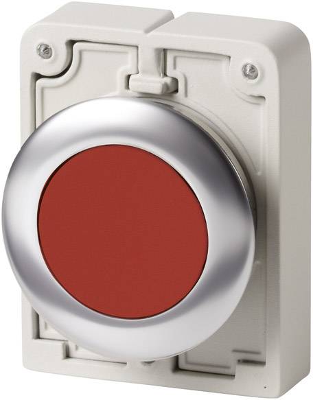 Eaton 182918 M30C-FD-R Drucktaster flach, rund, verchromt Rot 1 St.