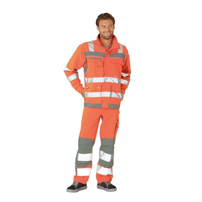Planam - Blouson orange/zink, Größe 64