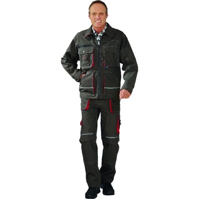 Planam - Bundjacke 2813 oliv/rot, Größe 106