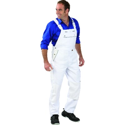 Planam - Latzhose 2132 reinweiß/reinweiß, Größe 58