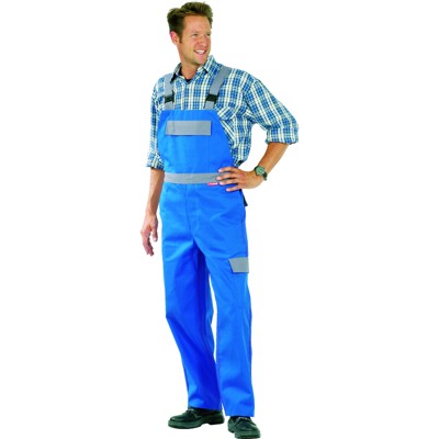 Planam - Latzhose 5230 kornblau/grau, Größe 60