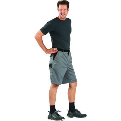 Planam - Shorts 2372 schiefer/schwarz/rot, Größe S