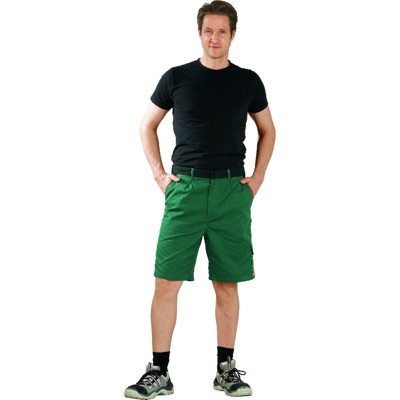 Planam - Shorts 2375 grün/schwarz/rot, Größe L