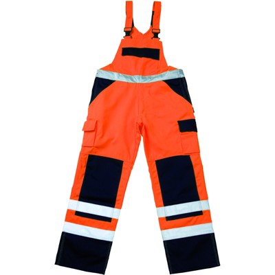 MASCOT® - Warnschutz-Latzhose Barras 07169-860, warnorange/marineblau, Größe C52, 76