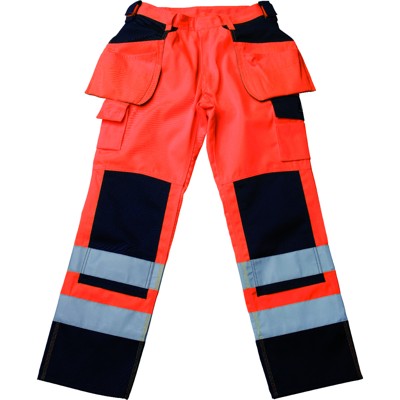 MASCOT® - Warnschutzhose Almas 09131-860, warnorange/marineblau, Größe C66, 82