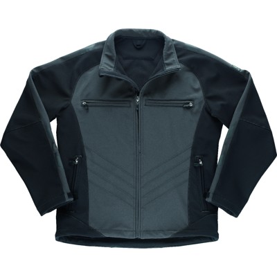 MASCOT® - Softshelljacke Dresden 12002-149, dunkelanthrazit/schwarz, Größe 4XL
