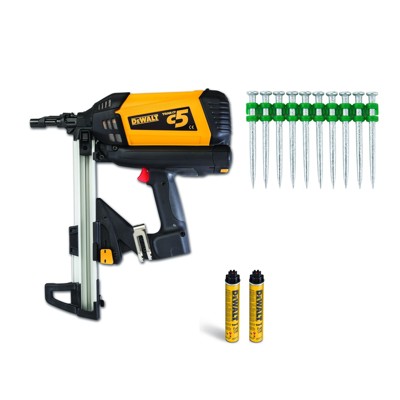 DeWALT - Akku-Gasnagler C5KIT25MM-DE + 1400 Nägel 25mm