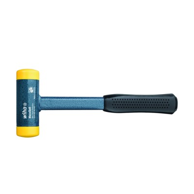 Wiha® - Schonhammer 802 rückschlagfrei PUR/PUR m.hart/m.hart Stahlrohr 25mm ø288mm
