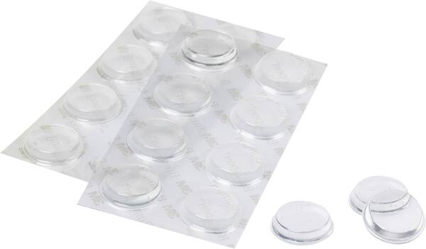 3M SJ 5344 MPCB Gerätefuß selbstklebend, rund Transparent (Ø x H) 19 mm x 4 mm 16 St.