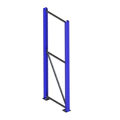 META® - Ständer 85/20 2200 x 800mm RAL 5010 kpl. multipal S mit Schlüssellochung