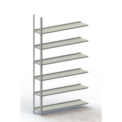 META® - Büro Compact AR 2200 x 1250 x 300 kpl.mm RAL 7035 mit 6 Böden