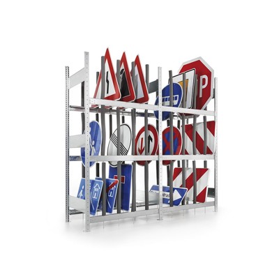 META® - CLIP Schilderregal GR 2000 x 1000 x 600mm verzinkt kpl. mit 3 Ebenen
